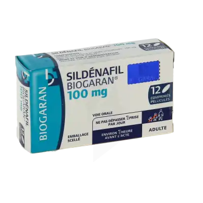 Sildenafil Biogaran 100 Mg, Comprimé Pelliculé à SAINT-PRIEST