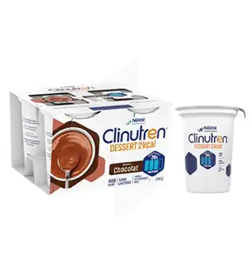 Clinutren Dessert 2.0 Kcal Nutriment Chocolat 4 Cups/200g à Agen