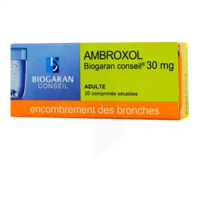 Ambroxol Biogaran Conseil 30 Mg, Comprimé Sécable à Bergerac