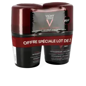 Vichy Homme Détranspirant Anti-odeur 96h 2roll-on/50ml à Mérignac