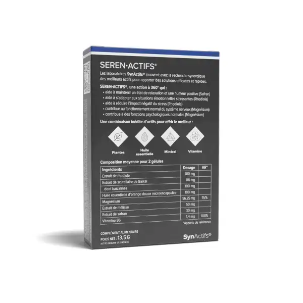 Aragan Synactifs Serenactifs Gélules B/30