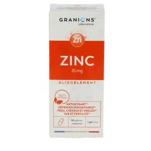 Granions Zinc 15mg Gélules B/60