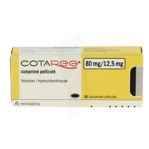 Cotareg 80 Mg/12,5 Mg, Comprimé Pelliculé