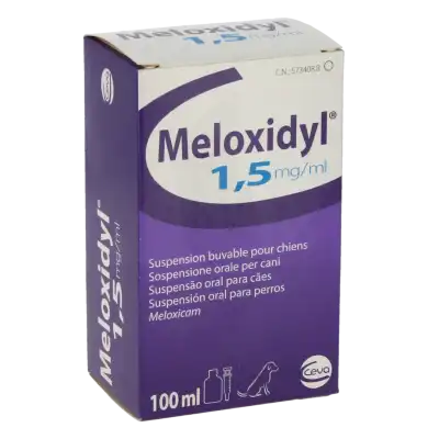 MELOXIDYL 1,5 mg/ml Susp buv avec seringue Fl/100ml