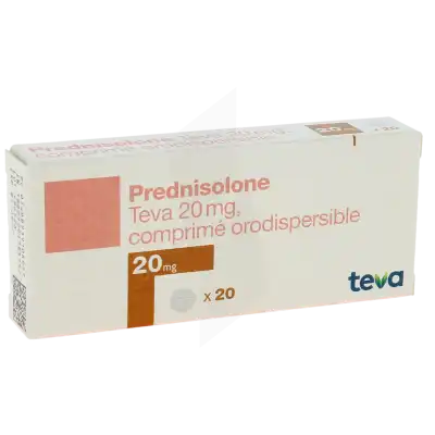 Prednisolone Teva 20 Mg, Comprimé Orodispersible à Clermont-Ferrand