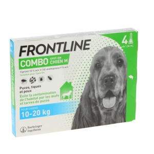 Frontline Combo 134,00 Mg / 120,60 Mg Solution Pour Spot-on Pour Chien M, Solution Pour Spot-on