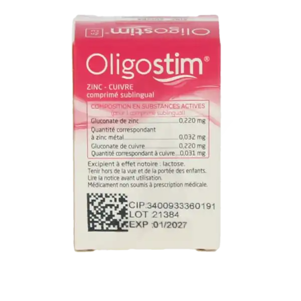 Oligostim Zinc Cuivre, Comprimé Sublingual