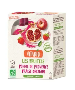 Vitabio Gourde Fruits Pomme Fraise Grenade