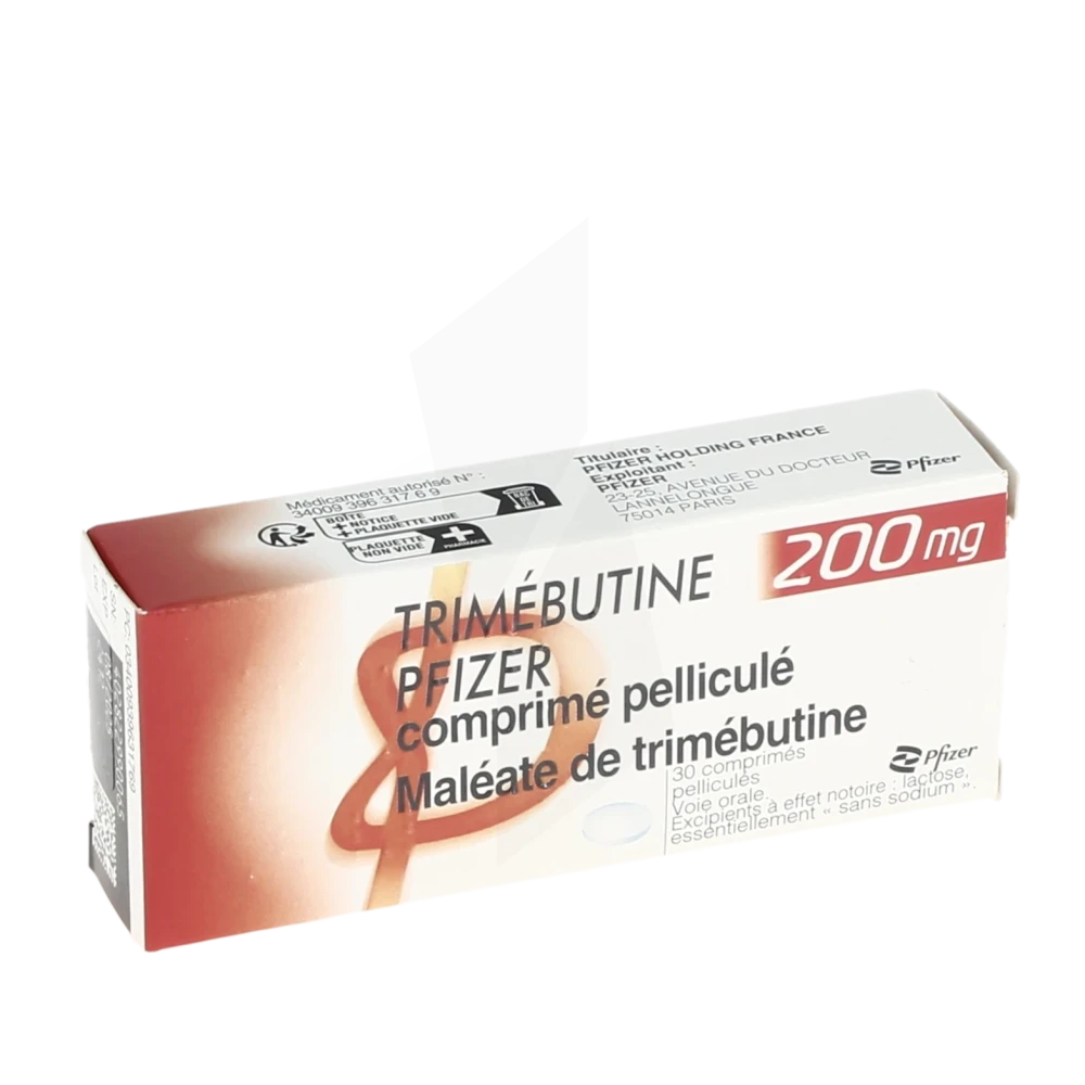 Trimebutine Pfizer 200 Mg, Comprimé Pelliculé