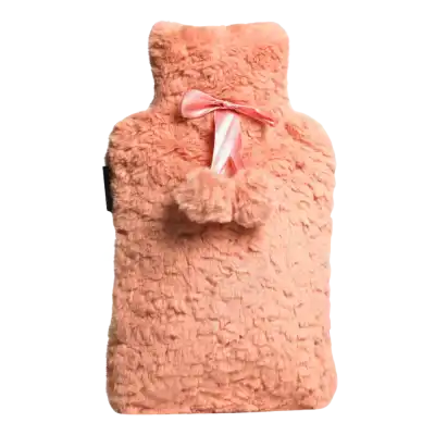 Calindoo Bouillotte Avec Housse Pompons Roses 2l à Tarbes