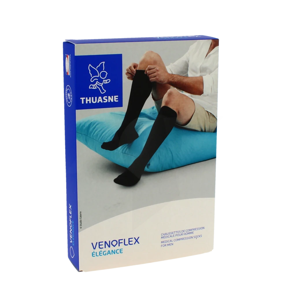 Venoflex Elegance 3 Chaussette Homme Noir Taille 4n
