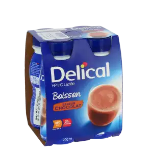 Delical Boiss Hphc La Nutrim Chocolat 4 Bouteilles De 200 Ml à CUISERY