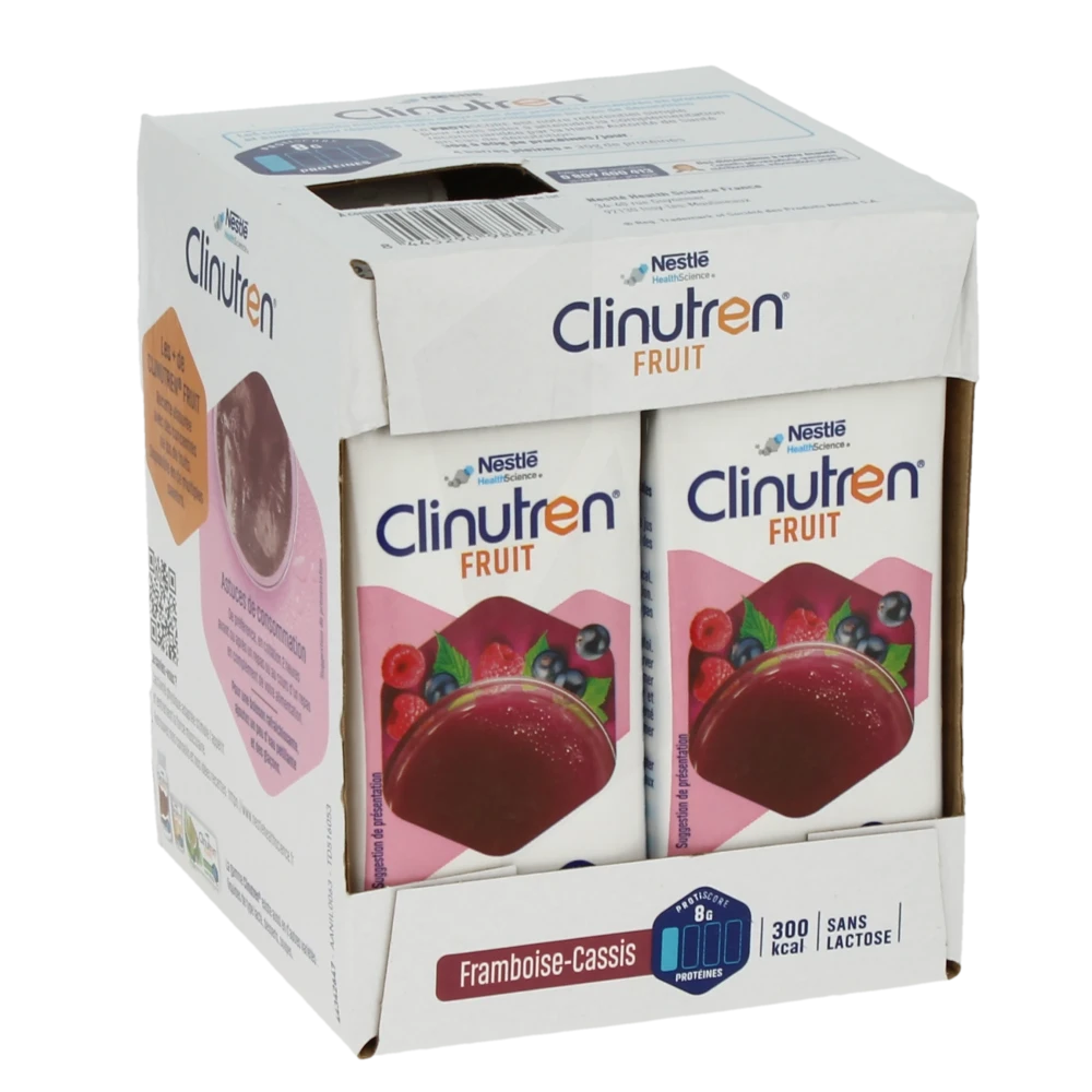 Clinutren Fruit Nutriment Framboise Cassis 4briques/200ml