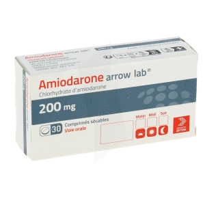 Amiodarone Arrow Lab 200 Mg, Comprimé Sécable