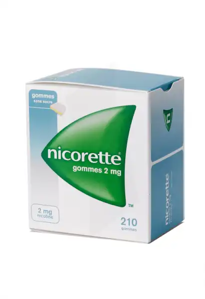 Nicorette 2 Mg Sans Sucre, Gomme à Mâcher Médicamenteuse édulcorée Au Sorbitol