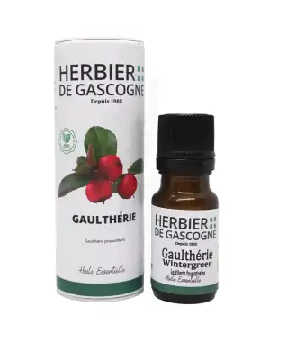 Herbier de Gascogne Huile Essentielle Gaulthérie Bio Fl/10ml