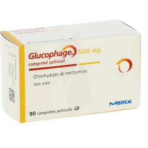 Glucophage 500 Mg, Comprimé Pelliculé
