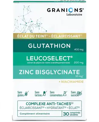 Granions Complexe Anti-tache Glutathion Leucoselect Zinc Niacinamide Cpr Séc B/30 à CERNAY