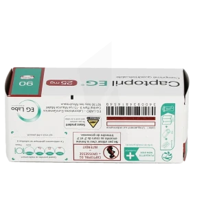 Captopril Eg 25 Mg, Comprimé Quadrisécable