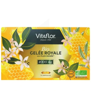 Vitaflor Apiculte Gelée Royale Bio 4000 Mg S Buv 10amp/15ml