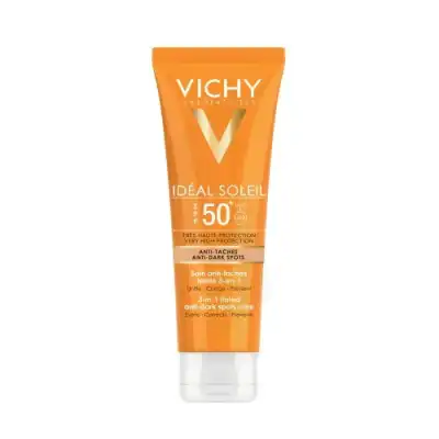Vichy Capital Soleil Spf50+ Crème Soin Anti-taches 3 En 1 Teinté T/50ml à LA-RIVIERE-DE-CORPS