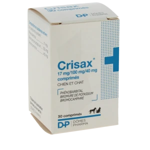 Crisax 17 Mg/100 Mg/40 Mg Comprimes Pour Chiens Et Chats, Comprimé