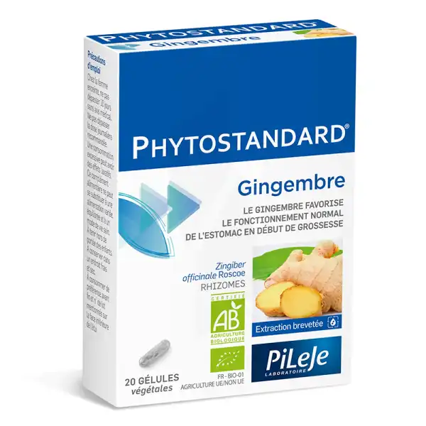 Pileje Phytostandard - Gingembre 20 Gélules Végétales