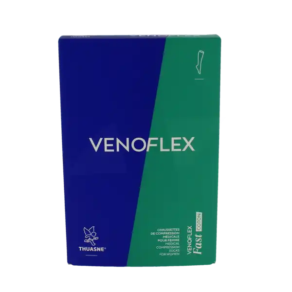 Venoflex Fast 2 Chaussette Femme Irlandais Gris Chiné Taille 2n