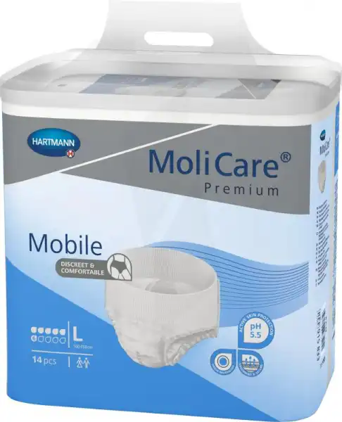 Molicare Premium Mobile 6 Gouttes - Slip Absorbant - Taille L B/14