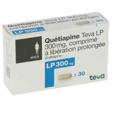 Quetiapine Teva Lp 300 Mg, Comprimé à Libération Prolongée à TOULOUSE