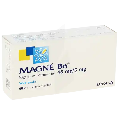 Magne B6 48 Mg/5 Mg, Comprimé Enrobé à Mérignac