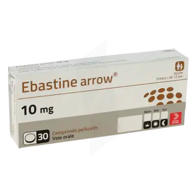 Ebastine Arrow 10 Mg, Comprimé Pelliculé à Abbeville