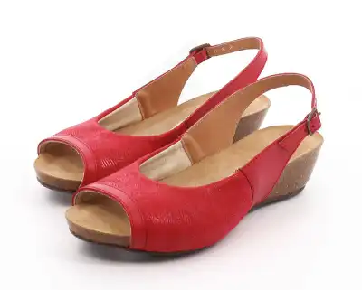 Gibaud  - Chaussures Camelea Sandale Hv Rouge - Taille 39 à Villeneuve-sur-Lot
