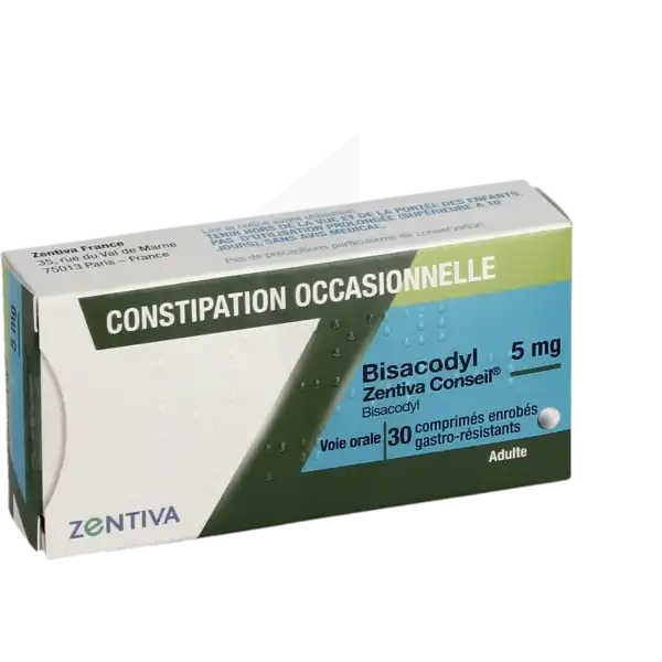 Bisacodyl Zentiva Conseil 5 Mg, Comprimé Gastro-résistant