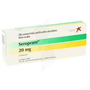 Seropram 20 Mg, Comprimé Pelliculé Sécable