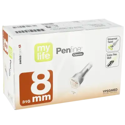 Mylife Penfine Classic, 8 Mm X 0,25 Mm , Bt 100 à BRUGUIERES