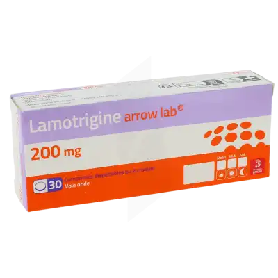 Lamotrigine Arrow Lab 200 Mg, Comprimé Dispersible Ou à Croquer à STRASBOURG