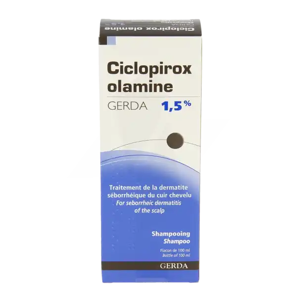 Ciclopirox Olamine Gerda 1,5 %, Shampooing