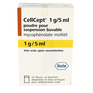 Cellcept 1 G/5 Ml, Poudre Pour Suspension Buvable