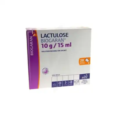 Lactulose Biogaran 10 G/15 Ml, Solution Buvable En Sachet à SOUILLAC