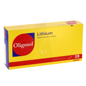 Lithium Oligosol, Solution Buvable En Ampoule Ou En Récipient Unidose