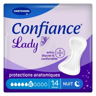 Confiance Lady Protection Anatomique Incontinence 6 Gouttes Sachet/14 à Stiring-Wendel