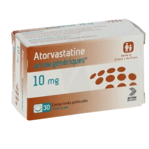 Atorvastatine Arrow Generiques 10 Mg, Comprimé Pelliculé