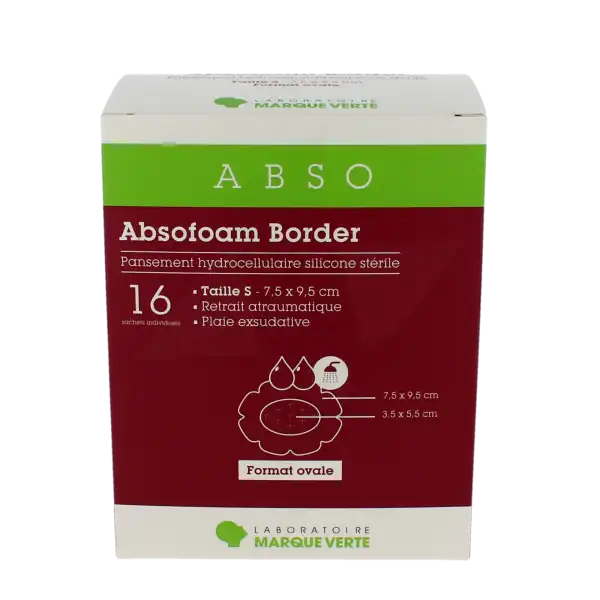 Absofoam Border Ovale Pans S 7,5x9,5cm B/16