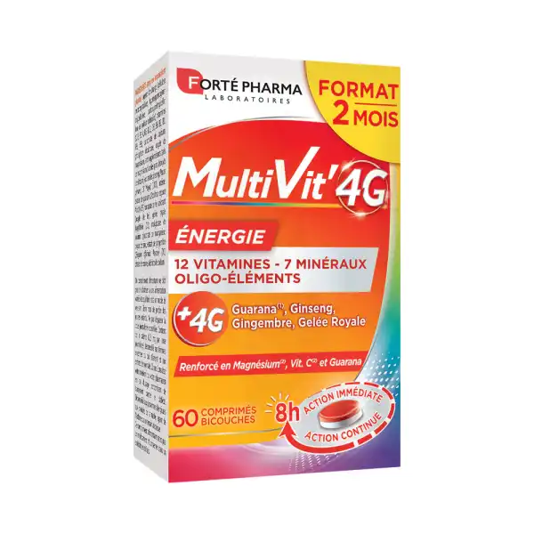 Multivit' 4g Energie Comprimés B/60