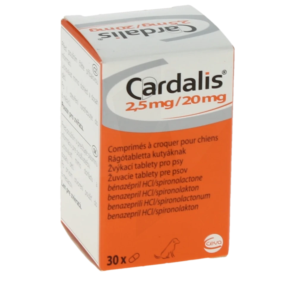 Cardalis 2,5 Mg/20 Mg Comprimes A Croquer Pour Chiens, Comprimé