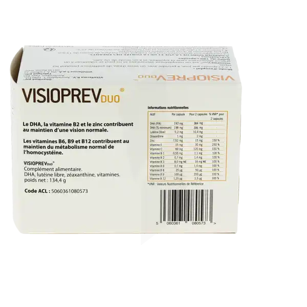 Visufarma Visioprev® Duo Capsules Molles B/180