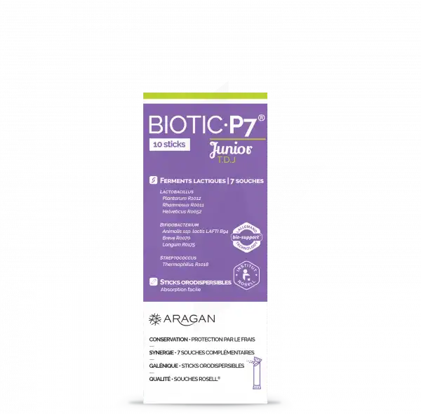 Aragan Biotic P7 Junior Poudre Orodispersible 10 Sticks