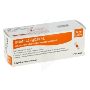 Izixate 30 Mg/0,60 Ml, Solution Injectable En Stylo Injecteur Prérempli