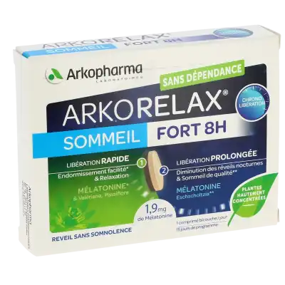 Arkorelax Sommeil Fort 8h Comprimés B/15 à Aubervilliers
